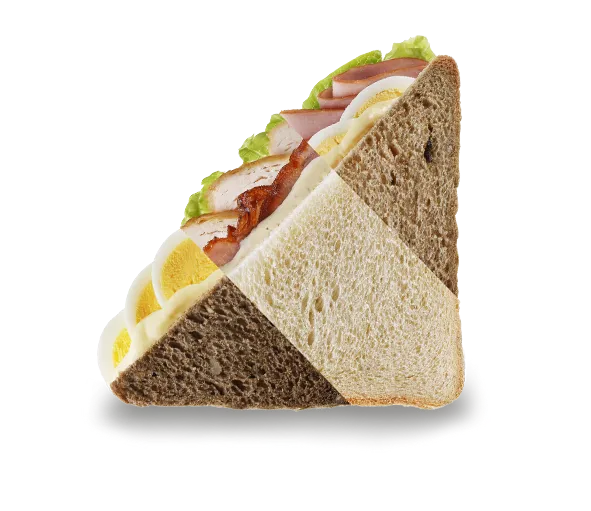 Sandwiches Huhn Speck & Ei